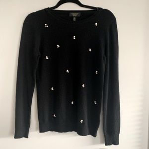 Black cashmere never worn tags on sweater